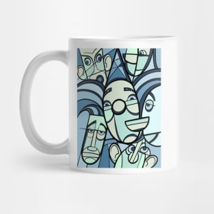 portrait cubism Mug